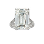 Aspen Ring 18K White Gold, E, VS1 | IGI Certified, 17 2/5 ct Center