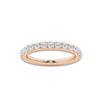 Kyra 1 ctw Round Lab Grown Diamond Eternity Band - 2.3mm Width 14K Rose Gold, DE, VS1
