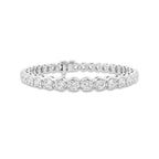 10 ctw Round Lab Grown Diamond Four-Prong Tennis Bracelet - 7.5 Inches Platinum, DE, VS1