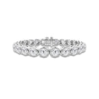15 ctw Round Lab Grown Diamond Four Prong Tennis Bracelet -6.5 Inches Platinum, DE, VS1