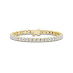 10 ctw Round Lab Grown Diamond Petite Tennis Bracelet - 6 Inches 14K Yellow Gold, DE, VS1
