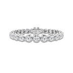 12 ctw Round Lab Grown Diamond Four Prong Tennis Bracelet -6 Inches Platinum, DE, VS1