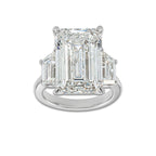 Bellagio Ring 18K White Gold, E, VS1 | IGI Certified, 15 ct Center
