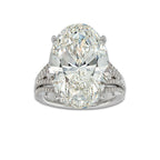 Tromso Ring 18K White Gold, E, VS1 | IGI Certified, 15 1/5 ct Center