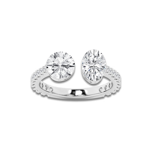 Boundless Toi Et Moi 14K White Gold, E, VS1