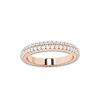 Milena näas Ethereal 3/4 ctw Round Lab Grown Diamond Bold Eternity Band 14K Rose Gold - 2.8mm Width 14K Rose Gold, DE, VS1