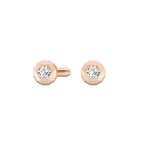 3 ctw Framed Cufflinks 14K Rose Gold, E, VS1