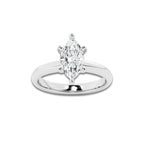 1.50 ctw Marquise Lab-Grown Diamond Minimalist Engagement Ring in 14K White Gold for Women | E Color, VS1 Clarity, IGI Certified