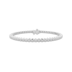 1 ctw Round Lab Grown Diamond Four-Prong Tennis Bracelet - 6.5 Inches Platinum, DE, VS1