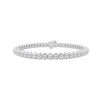 4 ctw Round Lab Grown Diamond Four-Prong Tennis Bracelet - 6 Inches Platinum, DE, VS1