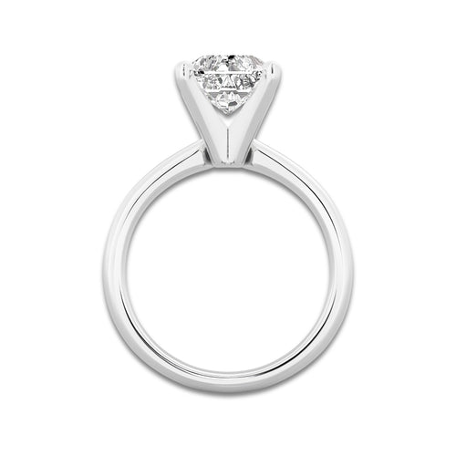 6.00 ctw Radiant Lab-Grown Diamond Minimalist Engagement Ring in Platinum for Women | E Color, VS1 Clarity, IGI Certified