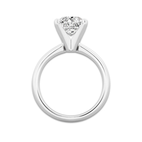 5.00 ctw Radiant Lab-Grown Diamond Minimalist Engagement Ring in Platinum for Women | D Color, VVS1 Clarity, IGI Certified