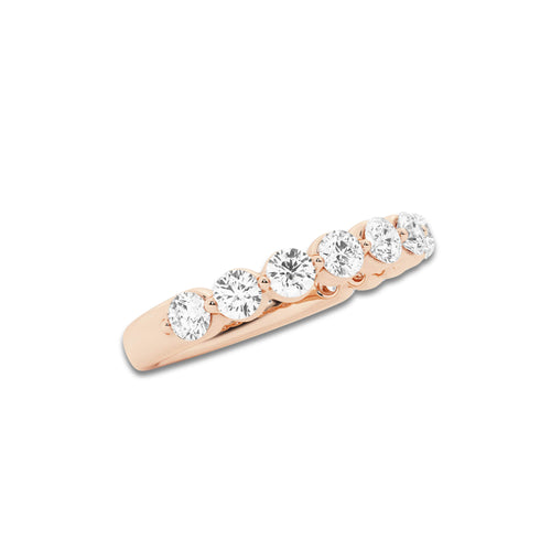 Jean 1 ctw Round Lab Grown Diamond Floating Wedding Band 14K Rose Gold, DE, VS1
