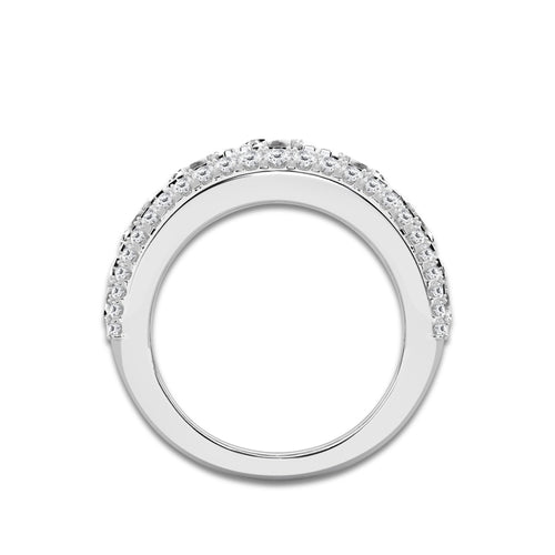 8 ctw Asscher Lab Grown Diamond Multi-Row Band Platinum, E, VS1