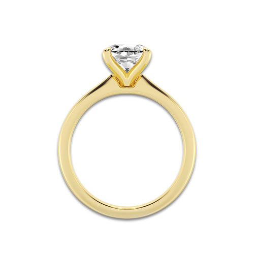 1.50 ctw Asscher Lab-Grown Diamond Solitaire Engagement Ring in 14K Yellow Gold for Women | Colorless D, VVS1 Clarity, IGI Certified