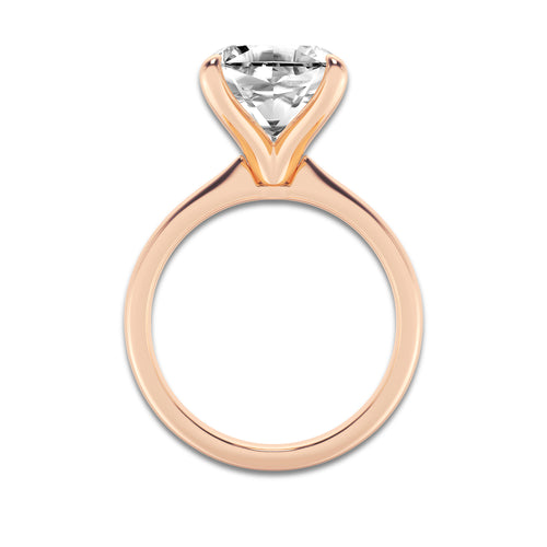 5.00 ctw Asscher Lab-Grown Diamond Solitaire Engagement Ring in 14K Rose Gold for Women | Colorless D, VVS1 Clarity, IGI Certified