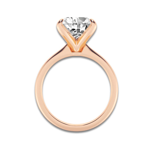 3.00 ctw Pear Lab-Grown Diamond Solitaire Engagement Ring in 14K Rose Gold for Women | Colorless D, VVS1 Clarity, IGI Certified