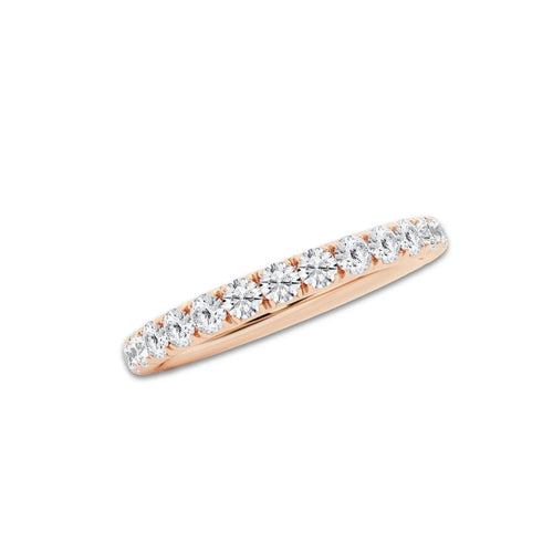 Kyra 1 ctw Round Lab Grown Diamond Eternity Band - 2.3mm Width 14K Rose Gold, DE, VS1