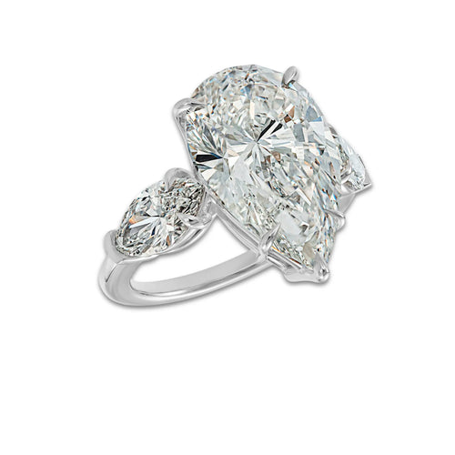 Rio Ring 18K White Gold, E, VS1 | IGI Certified, 10 ct Center