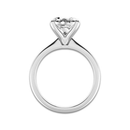 3.00 ctw Asscher Lab-Grown Diamond Solitaire Engagement Ring in 14K White Gold for Women | Colorless D, VVS1 Clarity, IGI Certified