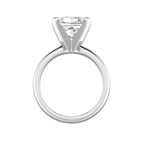 2.00 ctw Princess Lab-Grown Diamond Minimalist Engagement Ring in Platinum for Women | D Color, VVS1 Clarity, IGI Certified