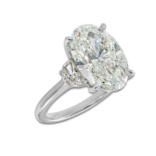 Bora Bora Ring 18K White Gold, E, VS1 | IGI Certified, 10 ct Center