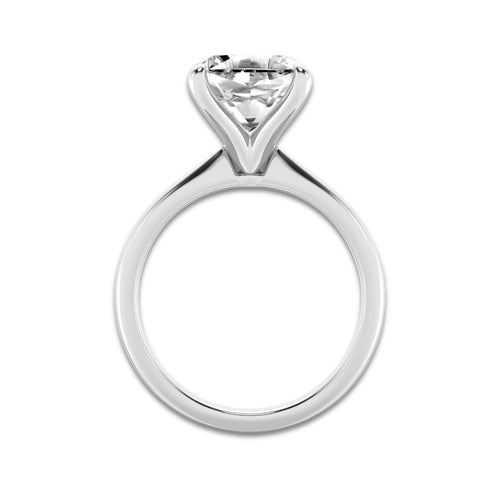 4.00 ctw Asscher Lab-Grown Diamond Solitaire Engagement Ring in 14K White Gold for Women | Colorless D, VVS1 Clarity, IGI Certified