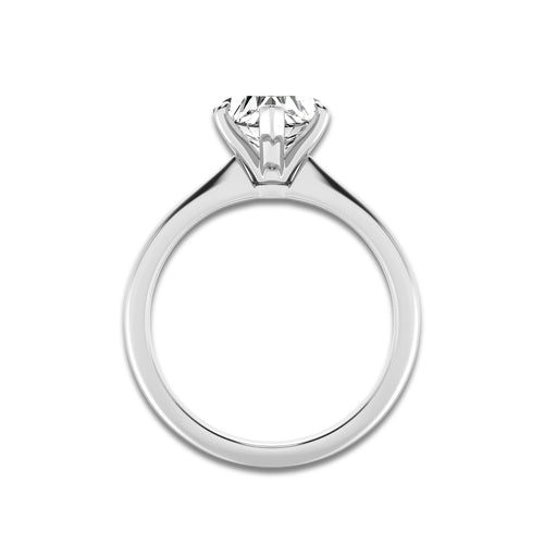 1.50 ctw Heart Lab-Grown Diamond Solitaire Engagement Ring in Platinum for Women | Colorless D, VVS1 Clarity, IGI Certified