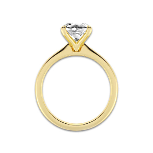 2.00 ctw Asscher Lab-Grown Diamond Solitaire Engagement Ring in 14K Yellow Gold for Women | Colorless D, VVS1 Clarity, IGI Certified