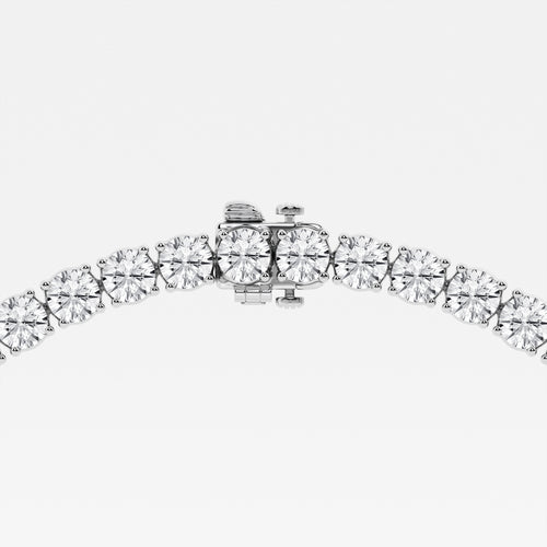 59 ctw Round Lab Grown Diamond Tennis Necklace 14K White Gold, E, VS1