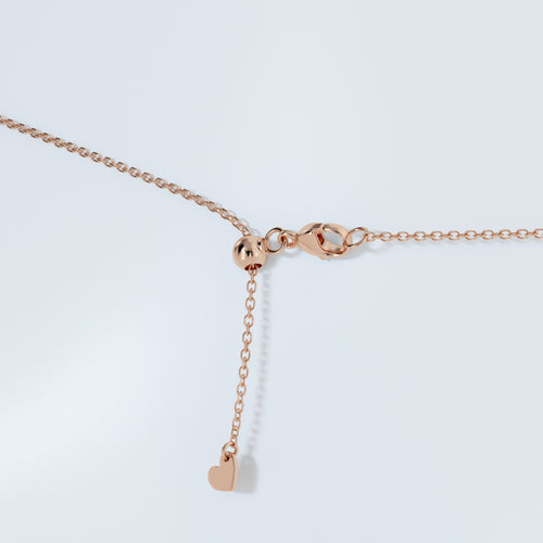 1 1/2 ctw Cushion Lab Grown Diamond Bezel Set Solitaire Pendant with Adjustable Chain 14K Rose Gold, E, VS1 | IGI Certified, 1 1/2 ct Center