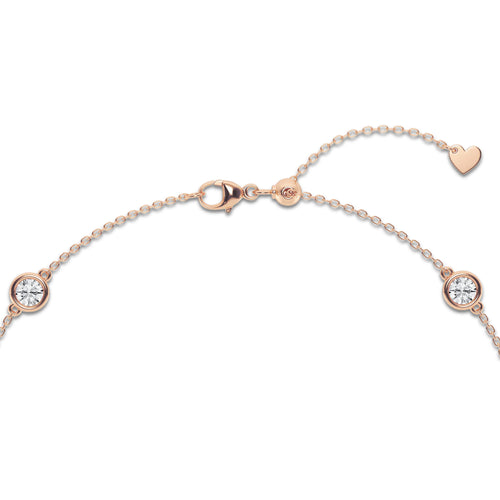 1 3/4 ctw Round Lab Grown Diamond Anklet 14K Rose Gold, DE, VS1
