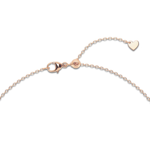 1/2 ctw Round Lab Grown Diamond Evil Eye Anklet 14K Rose Gold, DE, VS1 | 1/3 ct Center