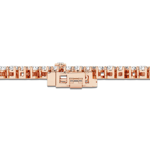 7 3/4 ctw Pear and Marquise Lab Grown Diamond Alternating Bracelet - 6 Inches 18K Rose Gold, DE, VS1