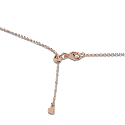 1 1/2 ctw Round Lab Grown Diamond Flower Pendant with Adjustable Chain 14K Rose Gold, DE, VS1 | 1 1/2 ct Center