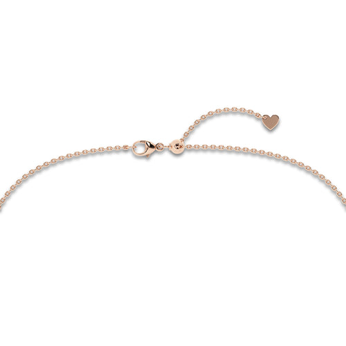 1 1/2 ctw Round Lab Grown Diamond Seven Stone Demi Eternity Necklace 14K Rose Gold, E, VS1 | 1/2 ct Center