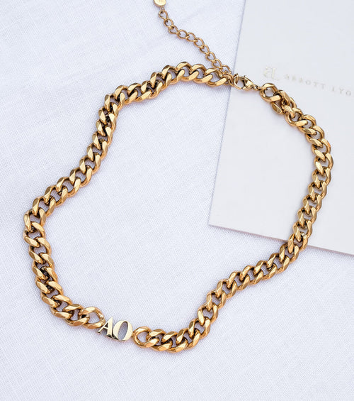 Initial Choker Necklace