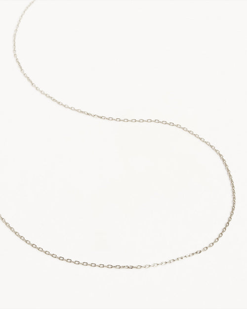White Gold Vermeil 21" Signature Chain Necklace