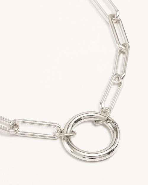 White Gold Vermeil 18" With Love Annex Link Necklace