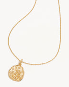 Yellow Gold Vermeil She is Zodiac Necklace - Capricorn