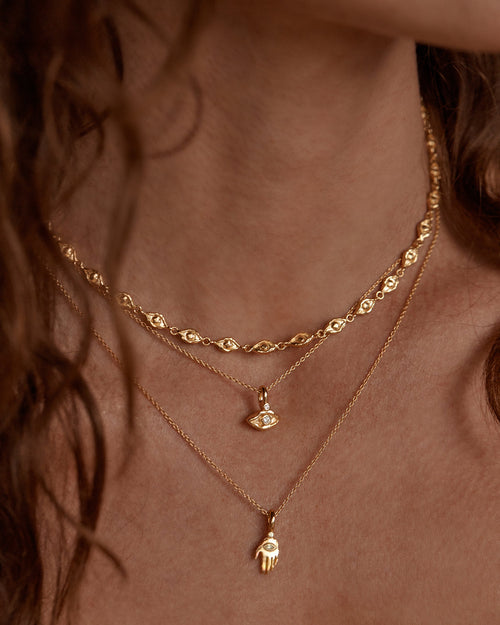 Yellow Gold Vermeil I am Protected Necklace