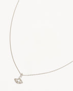 White Gold Vermeil I am Protected Necklace