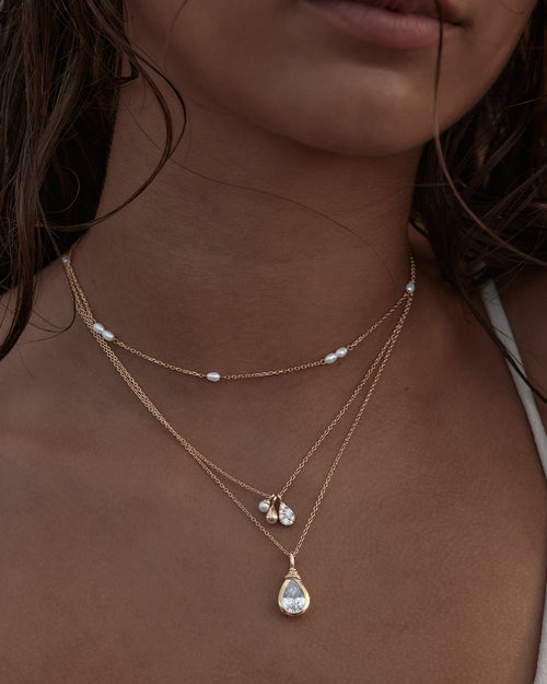 Yellow Gold Vermeil Serene Dreams Pearl Choker