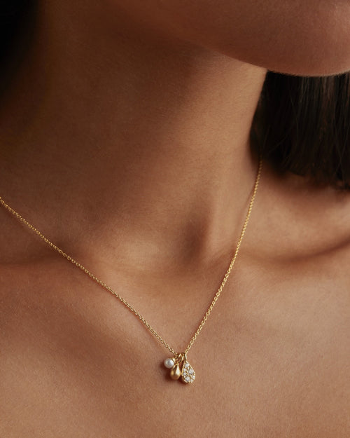 Yellow Gold Vermeil Ocean Mist Necklace