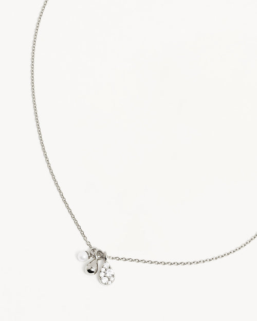White Gold Vermeil Ocean Mist Necklace