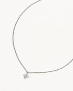 White Gold Vermeil Crystal Bloom Necklace