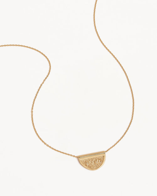 Yellow Gold Vermeil Blooming Together Lotus Necklace