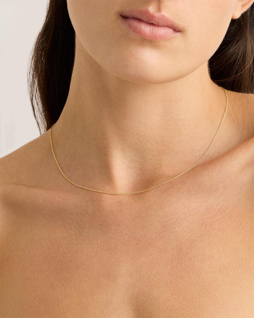 Yellow Gold Vermeil 18" Fine Rolo Chain Necklace