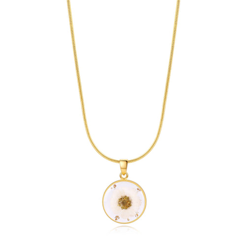 Pressed Birth Flower Necklace