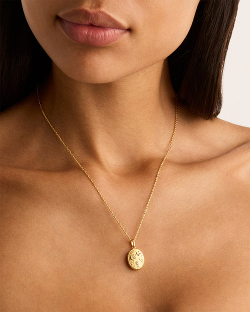 Yellow Gold Vermeil Everything You Are Is Enough Locket Pendant